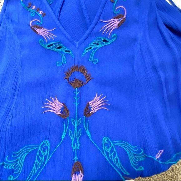 FREE PEOPLE INTIMATELY ADELAIDE FESTIVAL EMBROIDERED SLIP DRESS - Picture 10 of 14